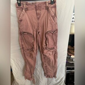 We The Free Blush Pink Cargo Pants